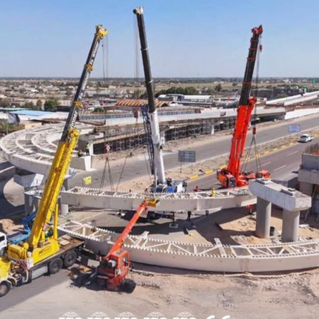 bridge U-turn shape , Karbala city 240 ton